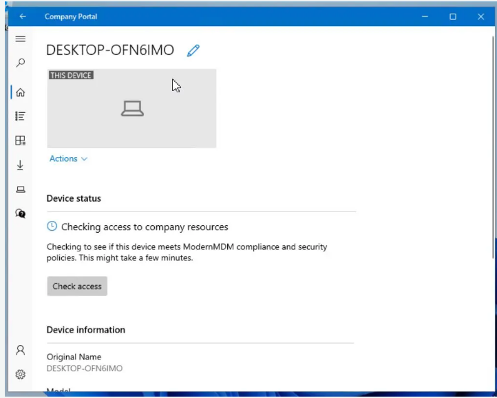 M365 Device Setup