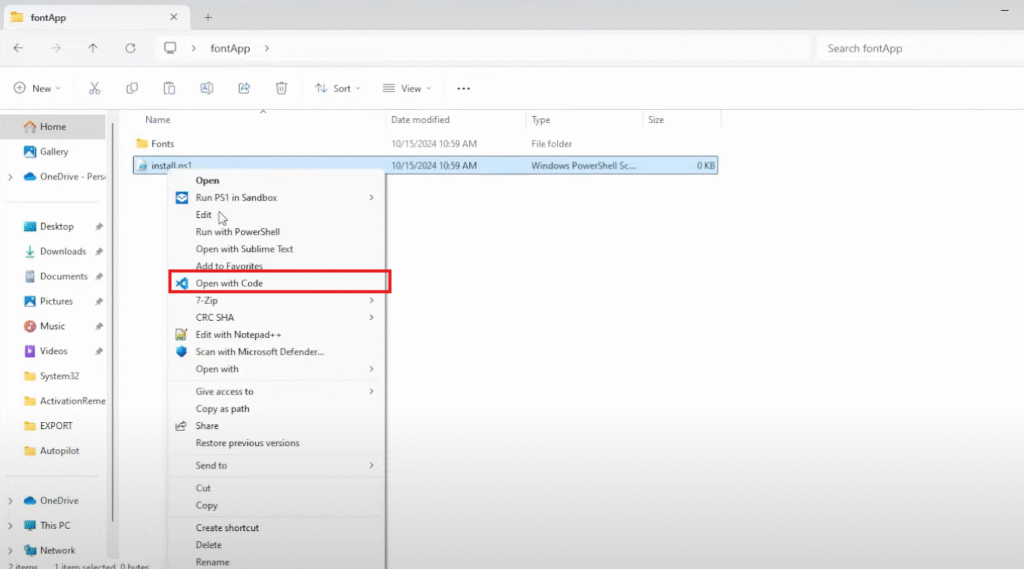 Microsoft Intune Font Deployment